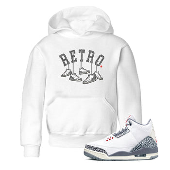 3s Cement Grey shirts to match jordans Hanging Sneakers sneaker match tees Air Jordan 3 Cement Grey SNRT Sneaker Tees streetwear brand Baby and Youth White 1 cotton tee
