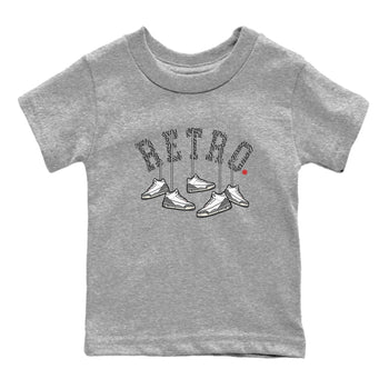 3s Cement Grey shirts to match jordans Hanging Sneakers sneaker match tees Air Jordan 3 Cement Grey SNRT Sneaker Tees streetwear brand Baby and Youth Heather Grey 2 cotton tee