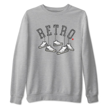 3s Cement Grey shirts to match jordans Hanging Sneakers sneaker match tees Air Jordan 3 Cement Grey SNRT Sneaker Tees streetwear brand Heather Grey 2 unisex cotton tee