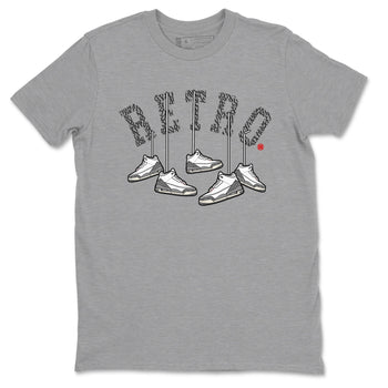 3s Cement Grey shirts to match jordans Hanging Sneakers sneaker match tees Air Jordan 3 Cement Grey SNRT Sneaker Tees streetwear brand Heather Grey 2 unisex cotton tee