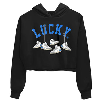 Air Jordan 3 Lucky Shorts shirts to match jordans Hanging Sneakers sneaker match tees Air Jordan 3 Retro Lucky Shorts match shoes to clothes SNRT Sneaker Tees unisex cotton Black 2 crop tee