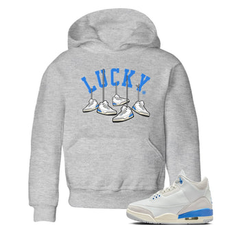 Air Jordan 3 Lucky Shorts shirts to match jordans Hanging Sneakers sneaker match tees Air Jordan 3 Retro Lucky Shorts match shoes to clothes SNRT Sneaker Tees Youth Baby Heather Grey 1 tee