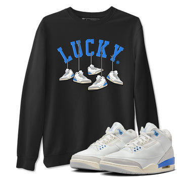 Air Jordan 3 Lucky Shorts shirts to match jordans Hanging Sneakers sneaker match tees Air Jordan 3 Retro Lucky Shorts match shoes to clothes SNRT Sneaker Tees unisex cotton Black 1 shirts