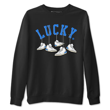Air Jordan 3 Lucky Shorts shirts to match jordans Hanging Sneakers sneaker match tees Air Jordan 3 Retro Lucky Shorts match shoes to clothes SNRT Sneaker Tees unisex cotton Black 2 shirts