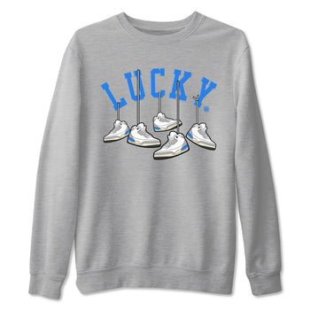 Air Jordan 3 Lucky Shorts shirts to match jordans Hanging Sneakers sneaker match tees Air Jordan 3 Retro Lucky Shorts match shoes to clothes SNRT Sneaker Tees unisex cotton Heather Grey 2 shirts