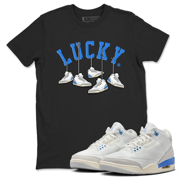 Air Jordan 3 Lucky Shorts shirts to match jordans Hanging Sneakers sneaker match tees Air Jordan 3 Retro Lucky Shorts match shoes to clothes SNRT Sneaker Tees unisex cotton Black 1 shirts