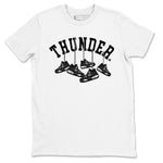 4s White Thunder shirts to match jordans Hanging Sneakers sneaker match tees Air Jordan 4 Retro White Thunder SNRT Sneaker Release Tees unisex cotton White 2 crew neck shirts