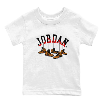 5s Archaeo Brown shirts to match jordans Hanging Sneakers sneaker match tees Air Jordan 5 Archaeo Brown SNRT Sneaker Release Tees Youth Baby White 2 crew neck shirts