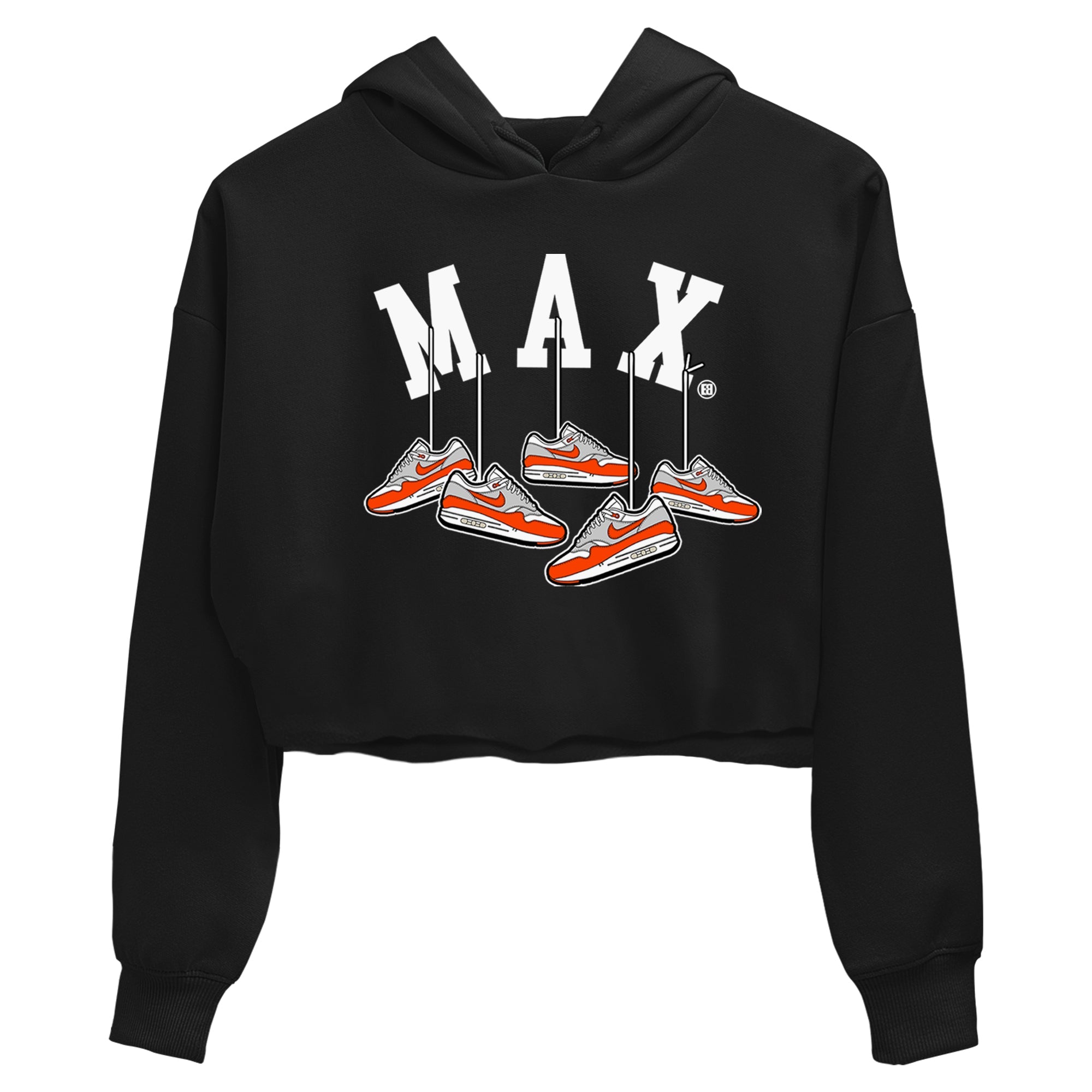 Air Max 1 OG '86 'Summit White and Cosmic Clay shirts to match jordans Hanging Sneakers sneaker match tees Air Max 1 Cosmic Clay match shoes to clothes SNRT Sneaker Tees unisex cotton Black 2 crop tee
