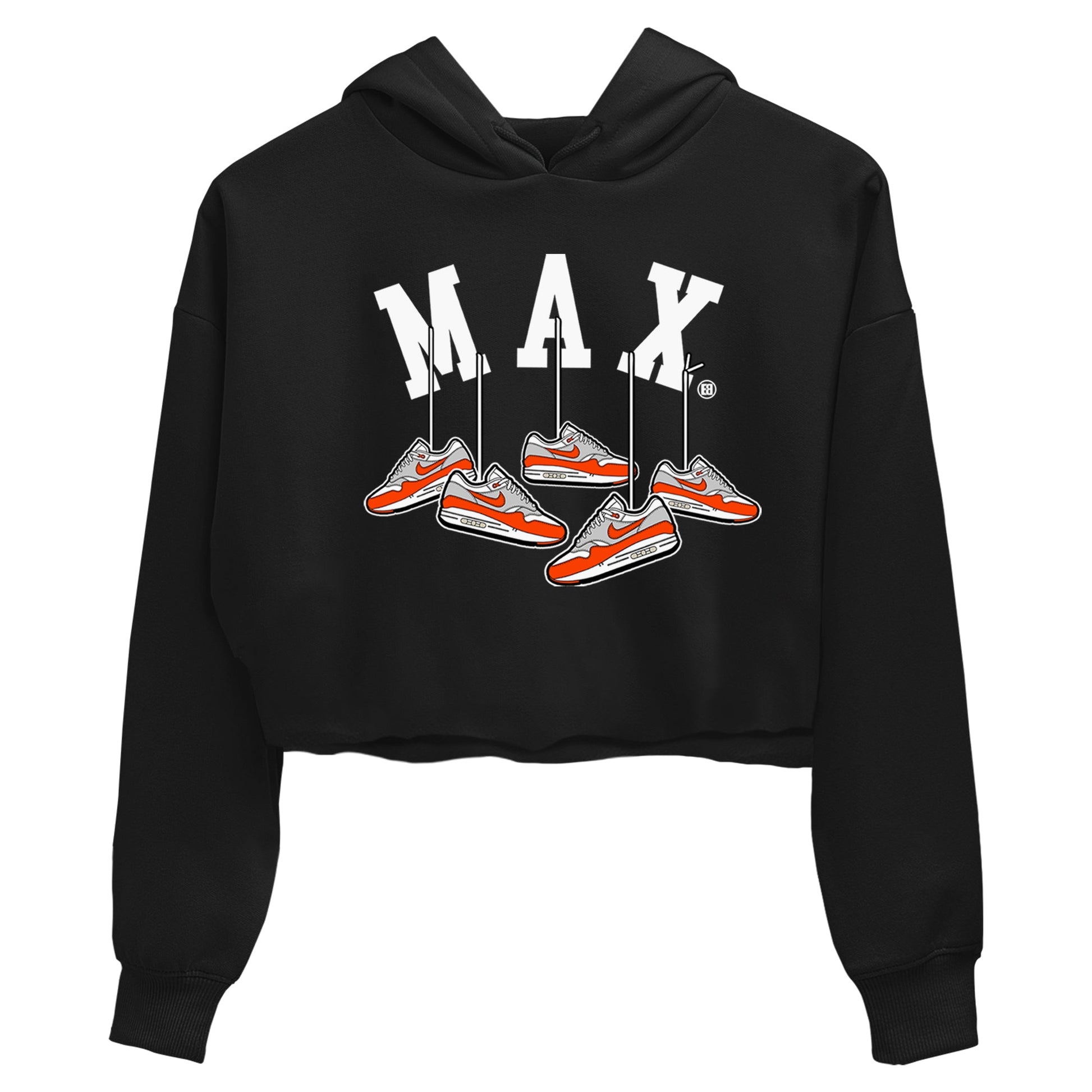 Air Max 1 OG '86 'Summit White and Cosmic Clay shirts to match jordans Hanging Sneakers sneaker match tees Air Max 1 Cosmic Clay match shoes to clothes SNRT Sneaker Tees unisex cotton Black 2 crop tee