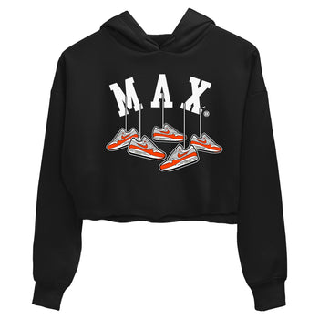 Air Max 1 OG '86 'Summit White and Cosmic Clay shirts to match jordans Hanging Sneakers sneaker match tees Air Max 1 Cosmic Clay match shoes to clothes SNRT Sneaker Tees unisex cotton Black 2 crop tee
