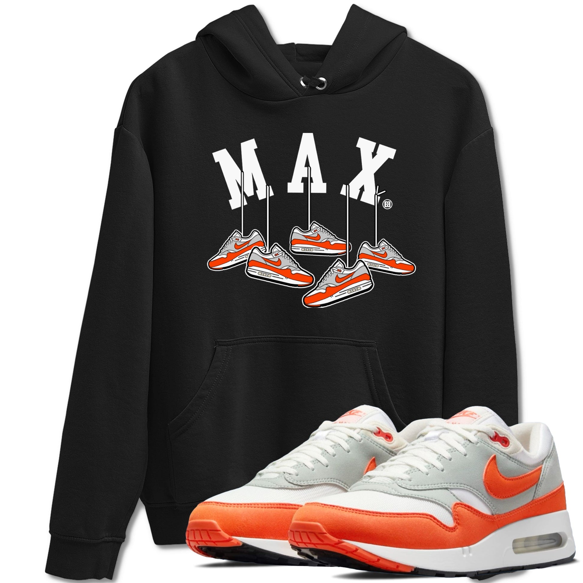 Air Max 1 OG '86 'Summit White and Cosmic Clay shirts to match jordans Hanging Sneakers sneaker match tees Air Max 1 Cosmic Clay match shoes to clothes SNRT Sneaker Tees unisex cotton Black 1 shirts