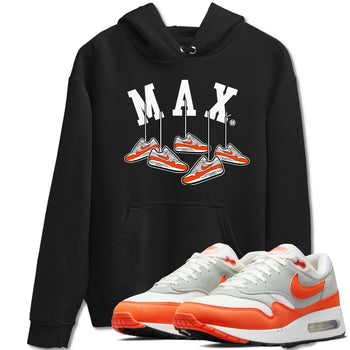 Air Max 1 OG '86 'Summit White and Cosmic Clay shirts to match jordans Hanging Sneakers sneaker match tees Air Max 1 Cosmic Clay match shoes to clothes SNRT Sneaker Tees unisex cotton Black 1 shirts
