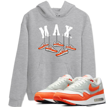 Air Max 1 OG '86 'Summit White and Cosmic Clay shirts to match jordans Hanging Sneakers sneaker match tees Air Max 1 Cosmic Clay match shoes to clothes SNRT Sneaker Tees unisex cotton Heather Grey 1 shirts