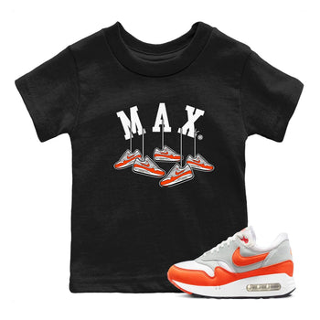 Air Max 1 OG '86 'Summit White and Cosmic Clay shirts to match jordans Hanging Sneakers sneaker match tees Air Max 1 Cosmic Clay match shoes to clothes SNRT Sneaker Tees Youth Baby Black 1 tee
