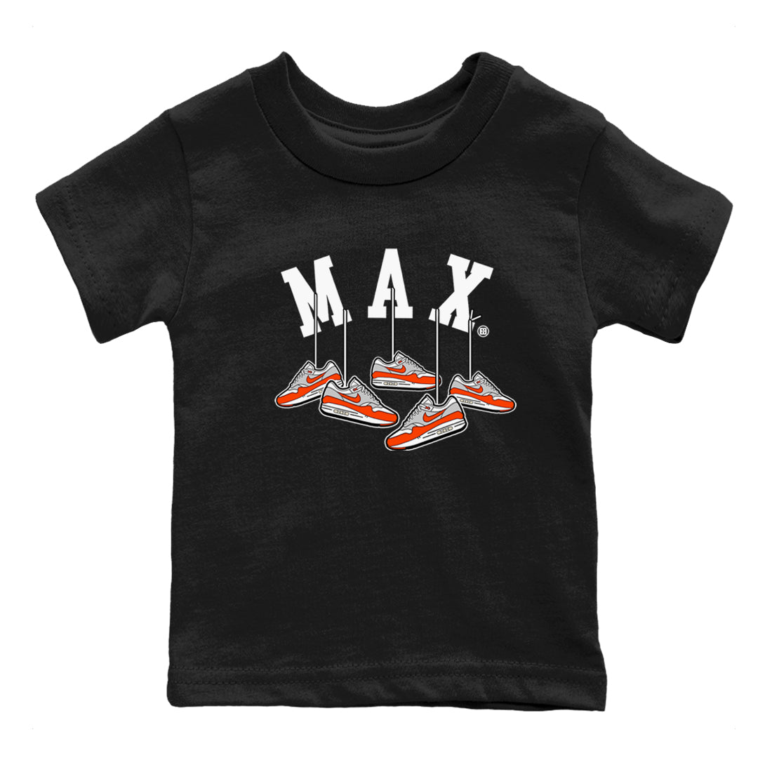 Air Max 1 OG '86 'Summit White and Cosmic Clay shirts to match jordans Hanging Sneakers sneaker match tees Air Max 1 Cosmic Clay match shoes to clothes SNRT Sneaker Tees Youth Baby Black 2 tee