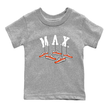 Air Max 1 OG '86 'Summit White and Cosmic Clay shirts to match jordans Hanging Sneakers sneaker match tees Air Max 1 Cosmic Clay match shoes to clothes SNRT Sneaker Tees Youth Baby Heather Grey 2 tee