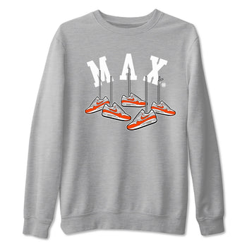 Air Max 1 OG '86 'Summit White and Cosmic Clay shirts to match jordans Hanging Sneakers sneaker match tees Air Max 1 Cosmic Clay match shoes to clothes SNRT Sneaker Tees unisex cotton Heather Grey 2 shirts