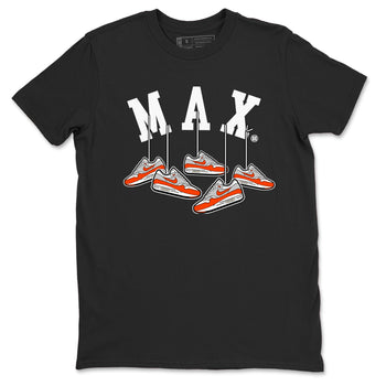 Air Max 1 OG '86 'Summit White and Cosmic Clay shirts to match jordans Hanging Sneakers sneaker match tees Air Max 1 Cosmic Clay match shoes to clothes SNRT Sneaker Tees unisex cotton Black 2 shirts
