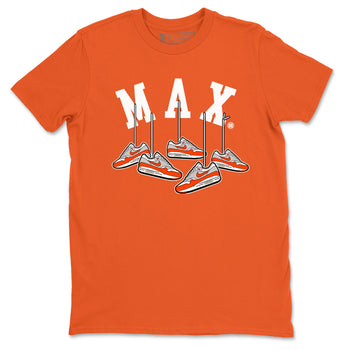 Air Max 1 OG '86 'Summit White and Cosmic Clay shirts to match jordans Hanging Sneakers sneaker match tees Air Max 1 Cosmic Clay match shoes to clothes SNRT Sneaker Tees unisex cotton Orange 2 shirts