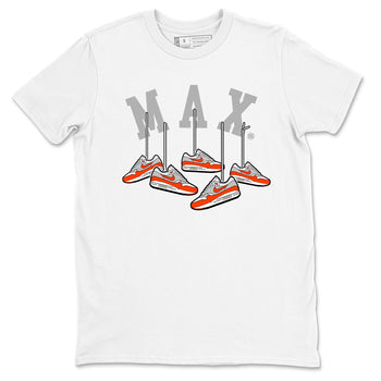 Air Max 1 OG '86 'Summit White and Cosmic Clay shirts to match jordans Hanging Sneakers sneaker match tees Air Max 1 Cosmic Clay match shoes to clothes SNRT Sneaker Tees unisex cotton White 2 shirts