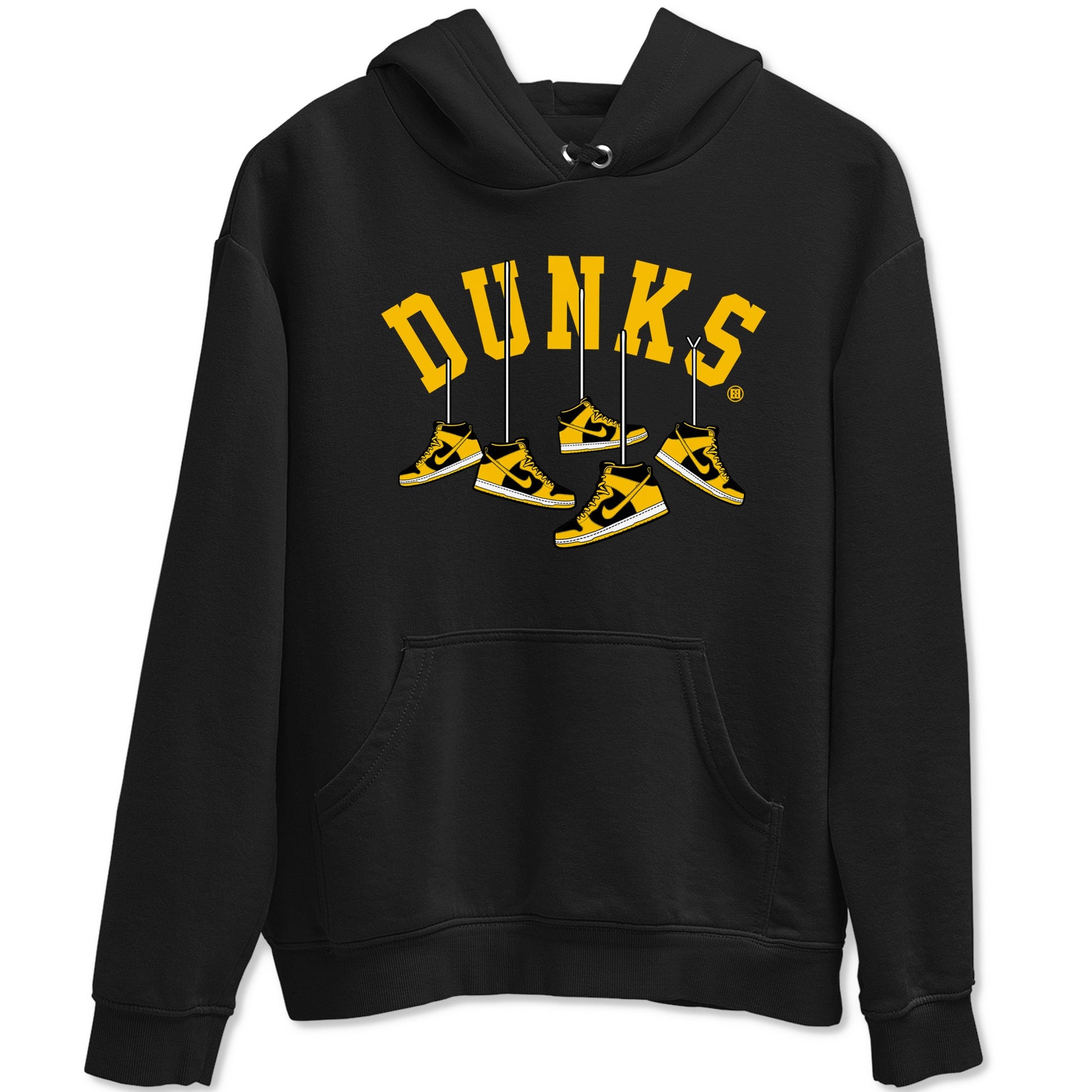 Dunk High Pollen Shirts To Match Jordans Hanging Sneakers sneaker match tees Dunk High Iowa Tee SNRT Sneaker Release Tees unisex cotton Black 2 crew neck shirts