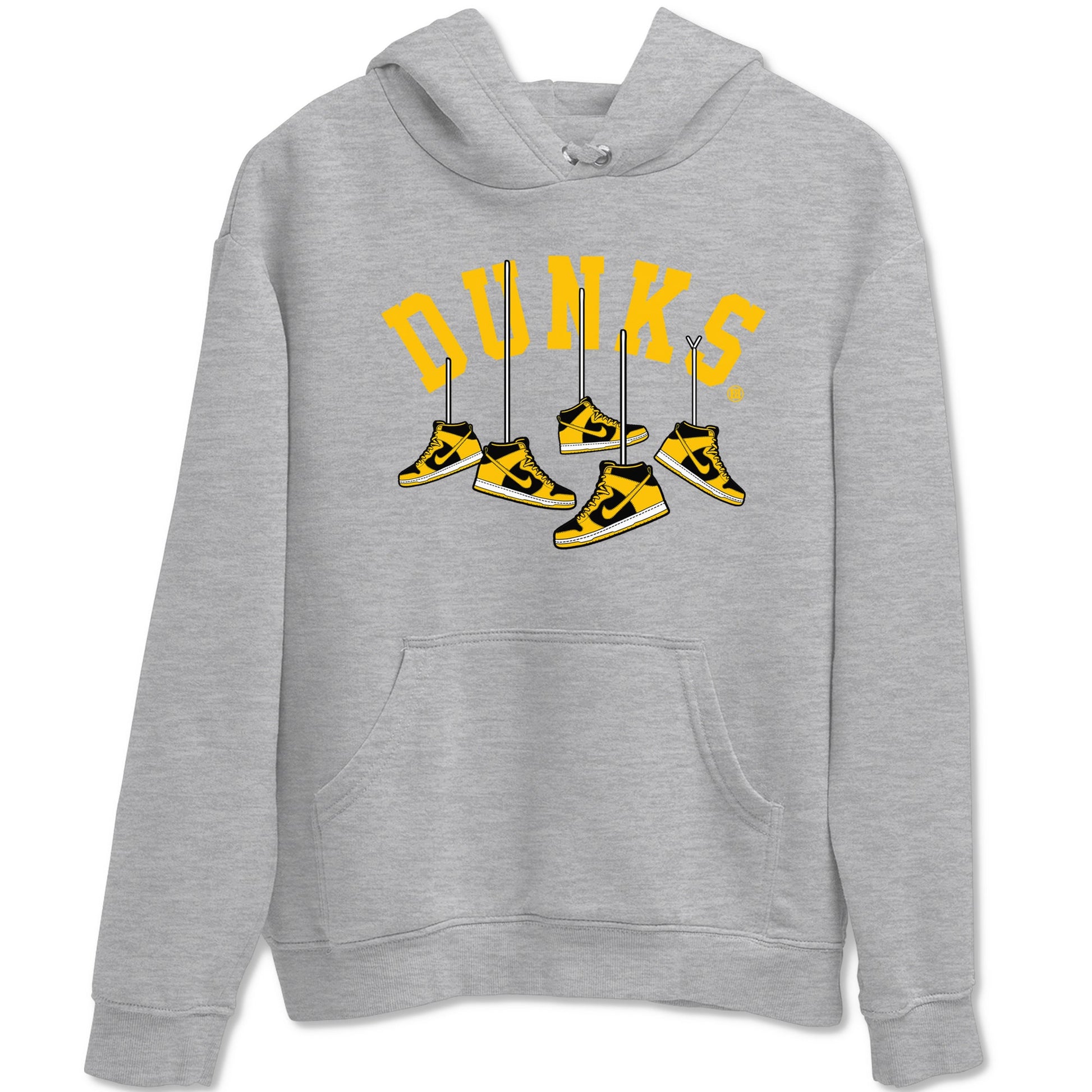 Dunk High Pollen Shirts To Match Jordans Hanging Sneakers sneaker match tees Dunk High Iowa Tee SNRT Sneaker Release Tees unisex cotton Heather Grey 2 crew neck shirts