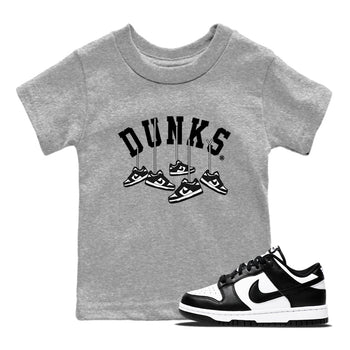 Hanging Sneakers Kids Tops - Dunk Panda - SNRT Sneaker Tee