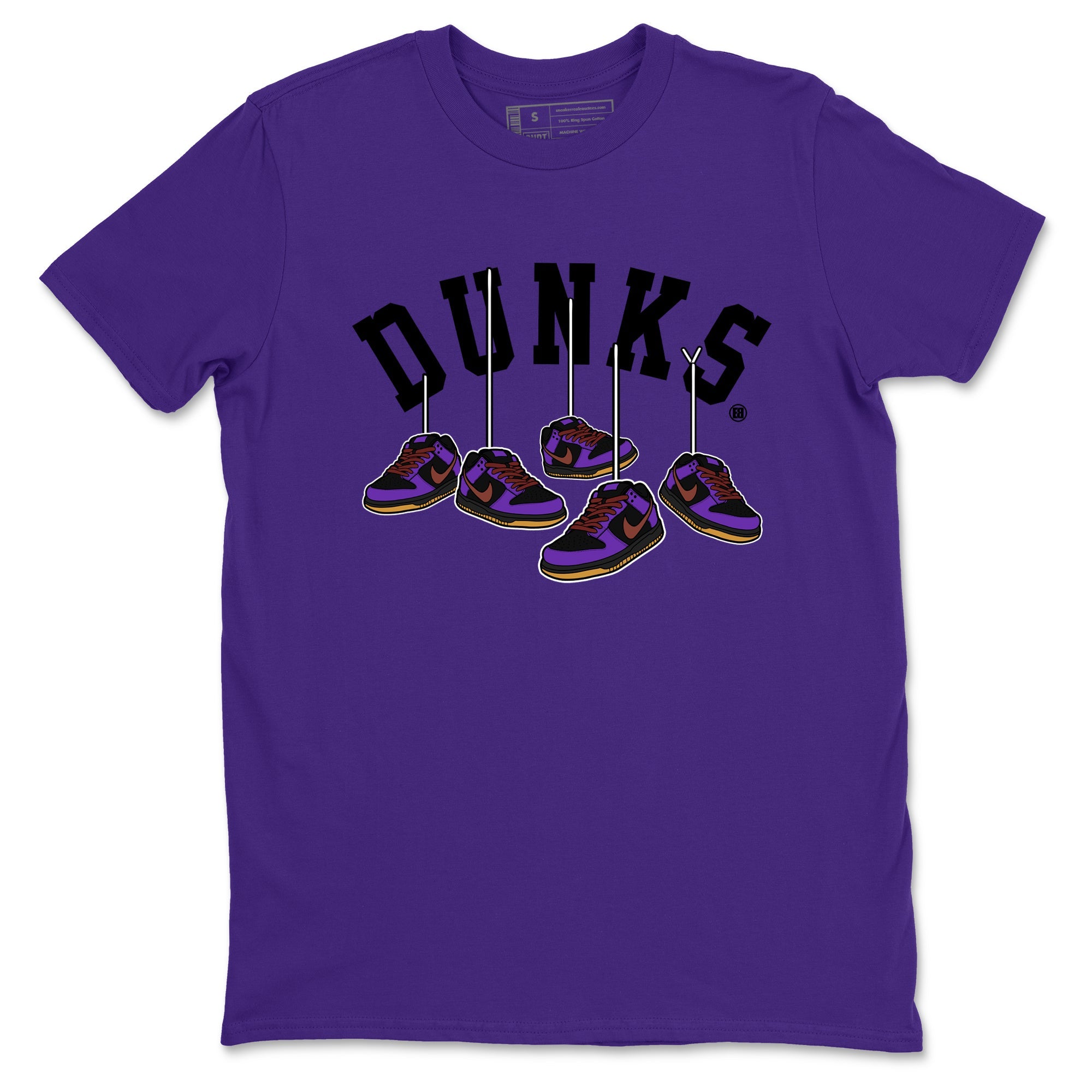 Sneaker match tees – Sneaker Threads To Match Dunk Low Persian Violet Shoes – Hanging Sneakers Tee Purple 2