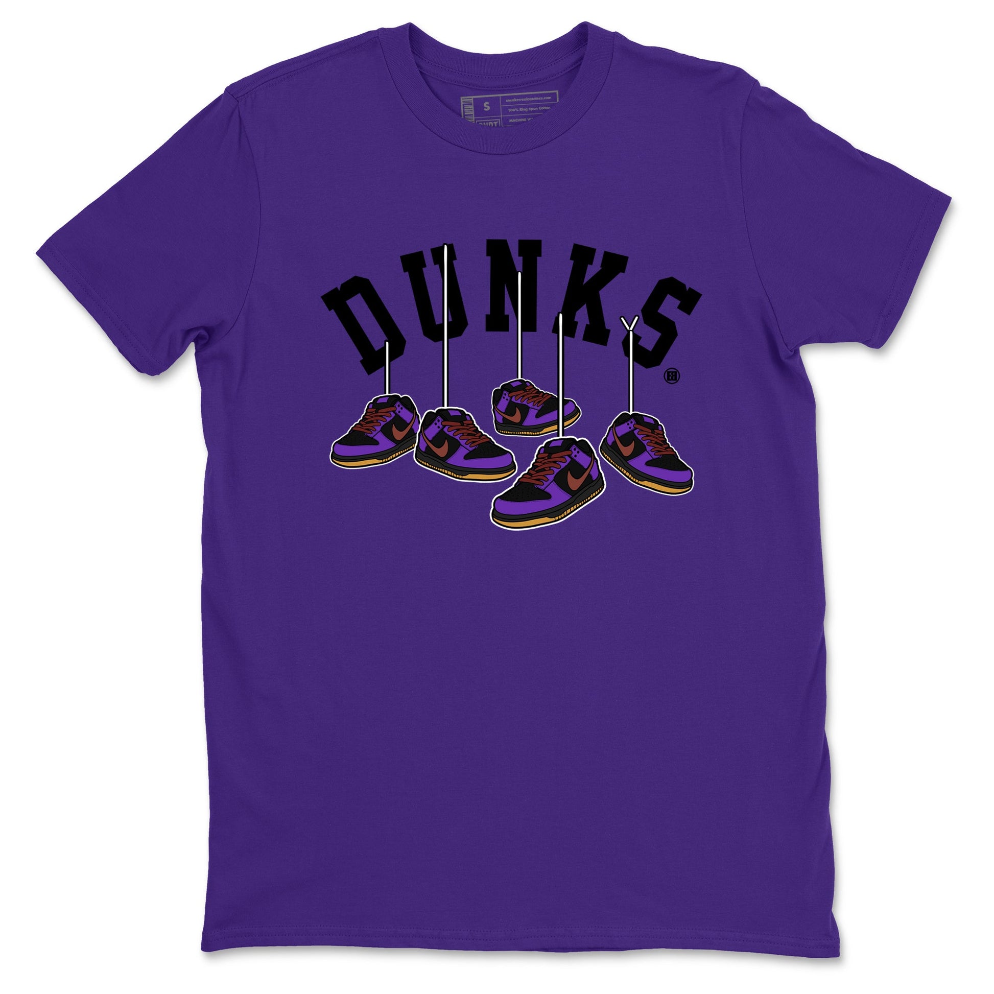 Sneaker match tees – Sneaker Threads To Match Dunk Low Persian Violet Shoes – Hanging Sneakers Tee Purple 2