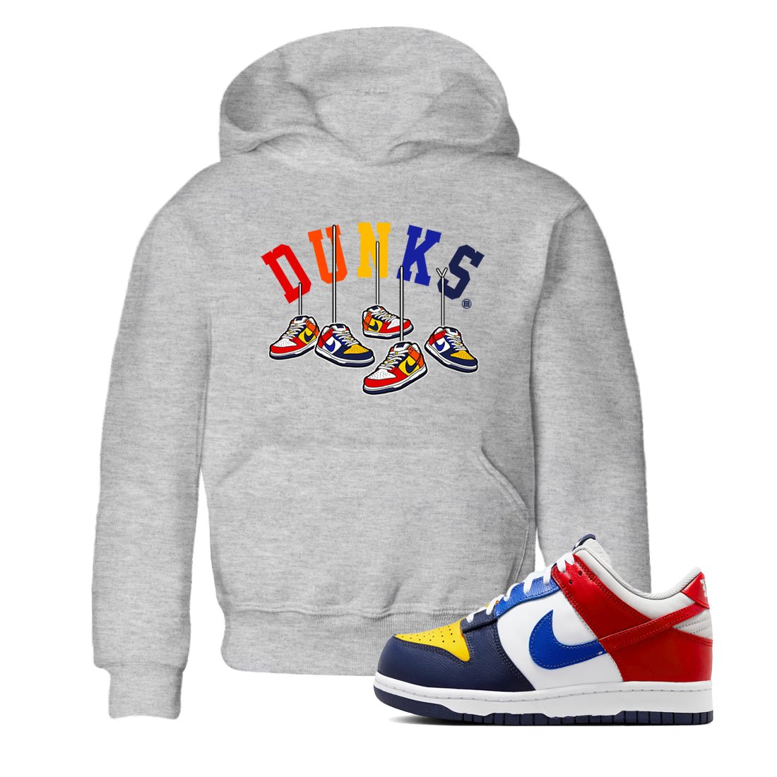 Dunk What The t shirts to match sneakers Hanging Sneakers sneaker match tees Dunk Low CO.JP What The shirt SNRT Sneaker Tees Youth Baby Heather Grey 1 tee
