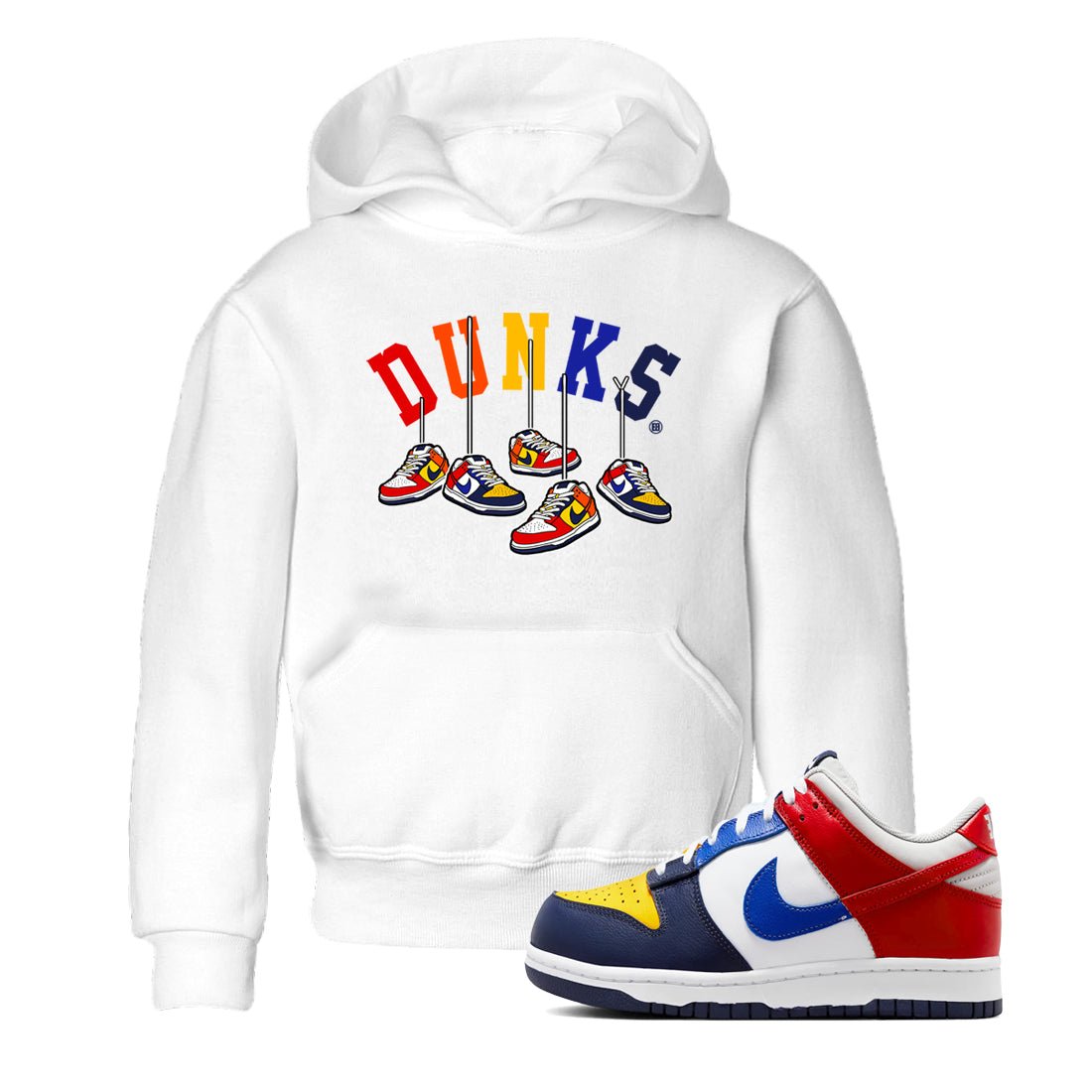 Dunk What The t shirts to match sneakers Hanging Sneakers sneaker match tees Dunk Low CO.JP What The shirt SNRT Sneaker Tees Youth Baby White 1 tee