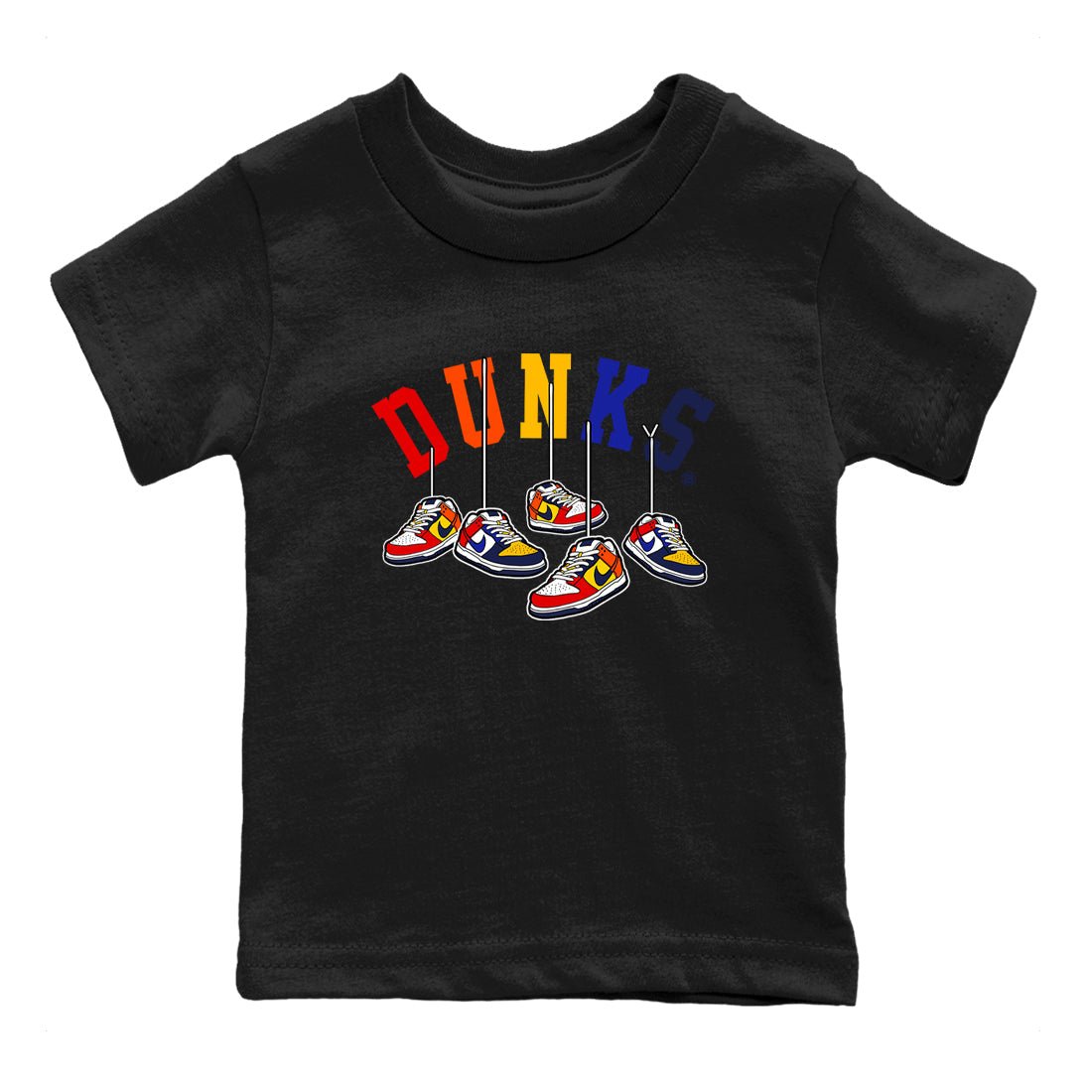 Dunk What The t shirts to match sneakers Hanging Sneakers sneaker match tees Dunk Low CO.JP What The shirt SNRT Sneaker Tees Youth Baby Black 2 tee
