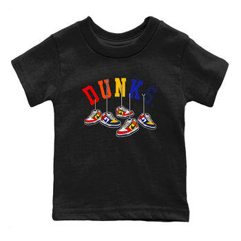 Dunk What The t shirts to match sneakers Hanging Sneakers sneaker match tees Dunk Low CO.JP What The shirt SNRT Sneaker Tees Youth Baby Black 2 tee
