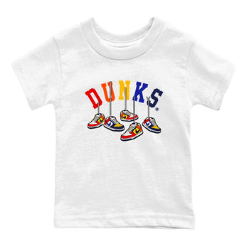 Dunk What The t shirts to match sneakers Hanging Sneakers sneaker match tees Dunk Low CO.JP What The shirt SNRT Sneaker Tees Youth Baby White 2 tee