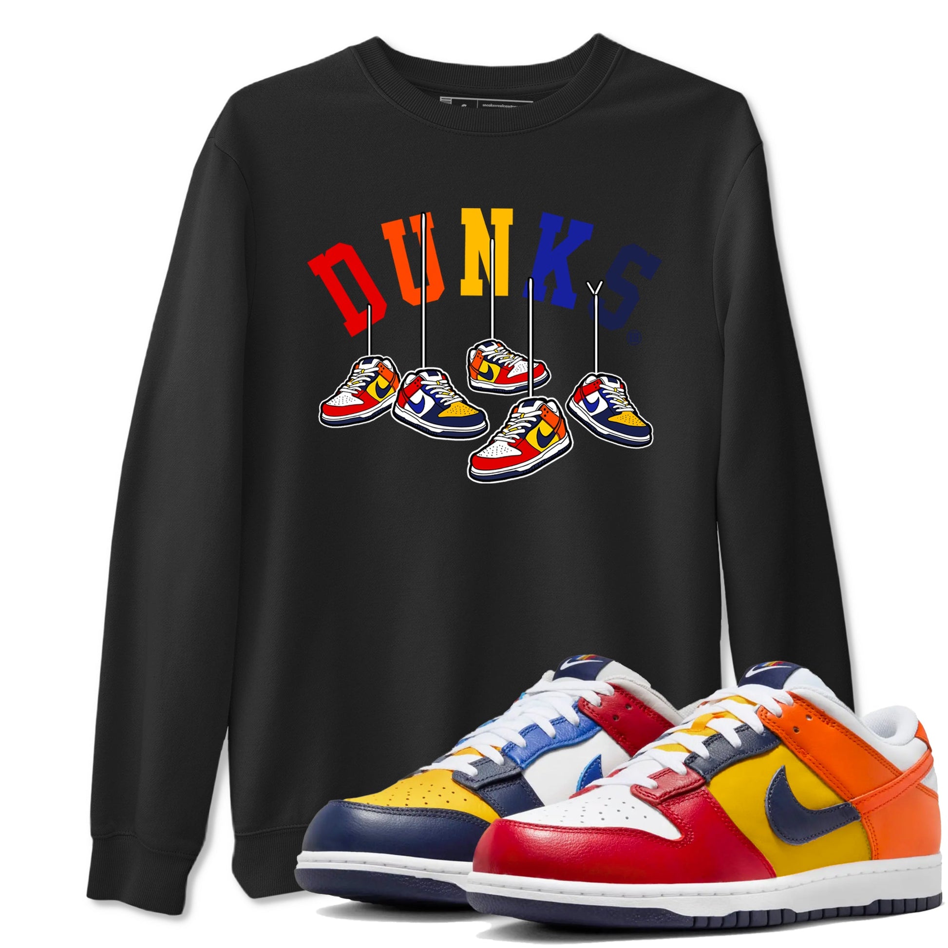 Dunk What The t shirts to match sneakers Hanging Sneakers sneaker match tees Dunk Low CO.JP What The shirt SNRT Sneaker Tees unisex cotton Black 1 shirts