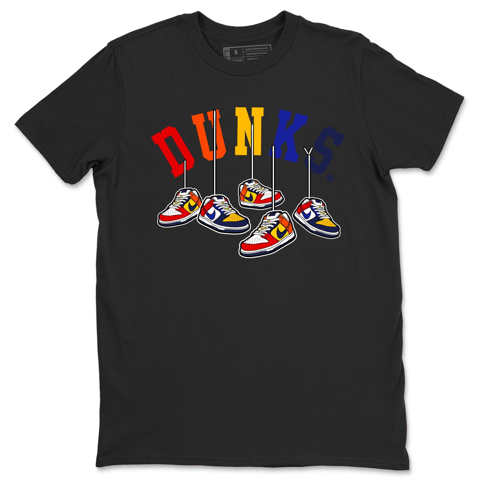 Dunk What The t shirts to match sneakers Hanging Sneakers sneaker match tees Dunk Low CO.JP What The shirt SNRT Sneaker Tees unisex cotton Black 2 shirts