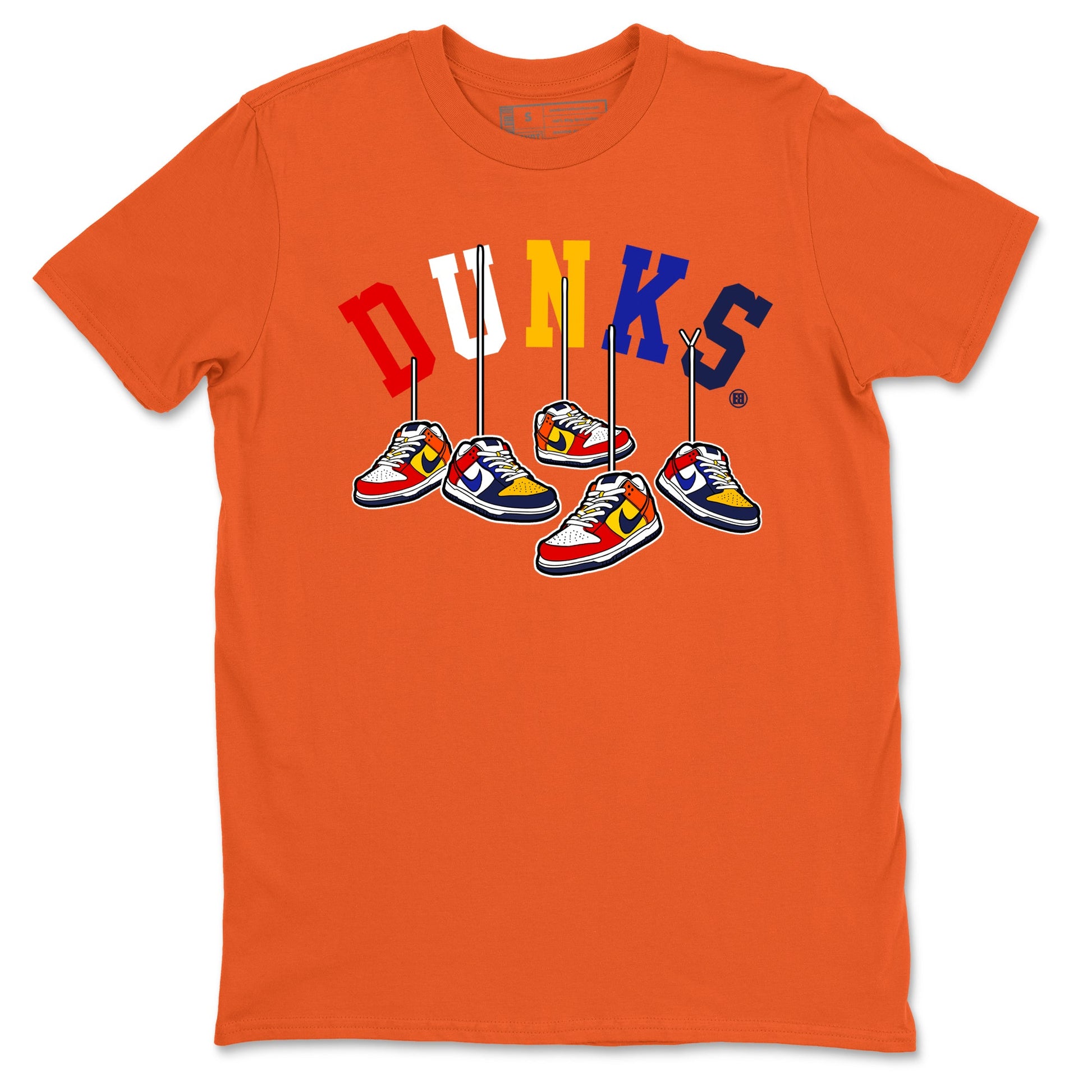 Dunk What The t shirts to match sneakers Hanging Sneakers sneaker match tees Dunk Low CO.JP What The shirt SNRT Sneaker Tees unisex cotton Orange 2 shirts