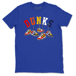 Dunk What The t shirts to match sneakers Hanging Sneakers sneaker match tees Dunk Low CO.JP What The shirt SNRT Sneaker Tees unisex cotton Royal Blue 2 shirts