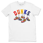 Dunk What The t shirts to match sneakers Hanging Sneakers sneaker match tees Dunk Low CO.JP What The shirt SNRT Sneaker Tees unisex cotton White 2 shirts