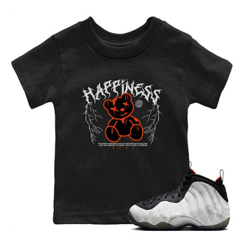 Foams One Jin shirts to match jordans Happiness Bear sneaker match tees Air Foamposite One Jin match shoes to clothes SNRT Sneaker Tees Youth Baby Black 1 tee