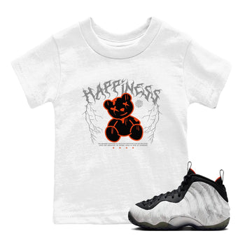 Foams One Jin shirts to match jordans Happiness Bear sneaker match tees Air Foamposite One Jin match shoes to clothes SNRT Sneaker Tees Youth Baby White 1 tee