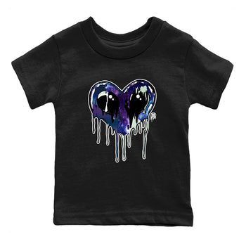 Foams One Galaxy shirts to match jordans Heart Alien sneaker match tees Air Foamposite One Galaxy match shoes to clothes SNRT Sneaker Tees Youth Baby Black 2 tee