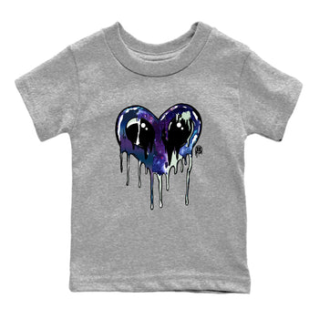 Foams One Galaxy shirts to match jordans Heart Alien sneaker match tees Air Foamposite One Galaxy match shoes to clothes SNRT Sneaker Tees Youth Baby Heather Grey 2 tee