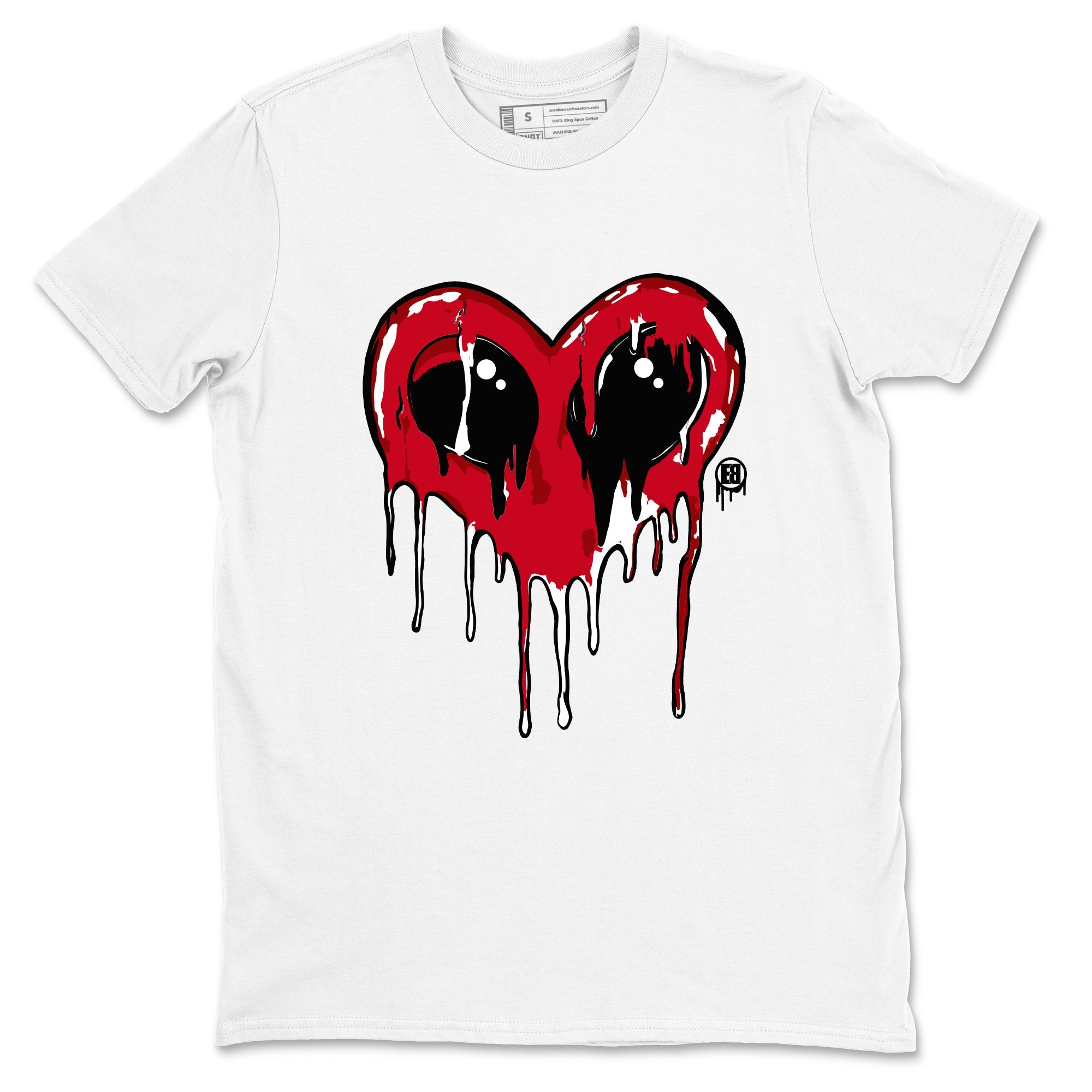 Jordan 1 High '85 "Bred" Graphic shirts Heart Alien Valentine Gift shirts Air Jordan 1 '85 Bred best t-shirts to wear with jordans SNRT Sneaker Tees unisex cotton White 2 shirts