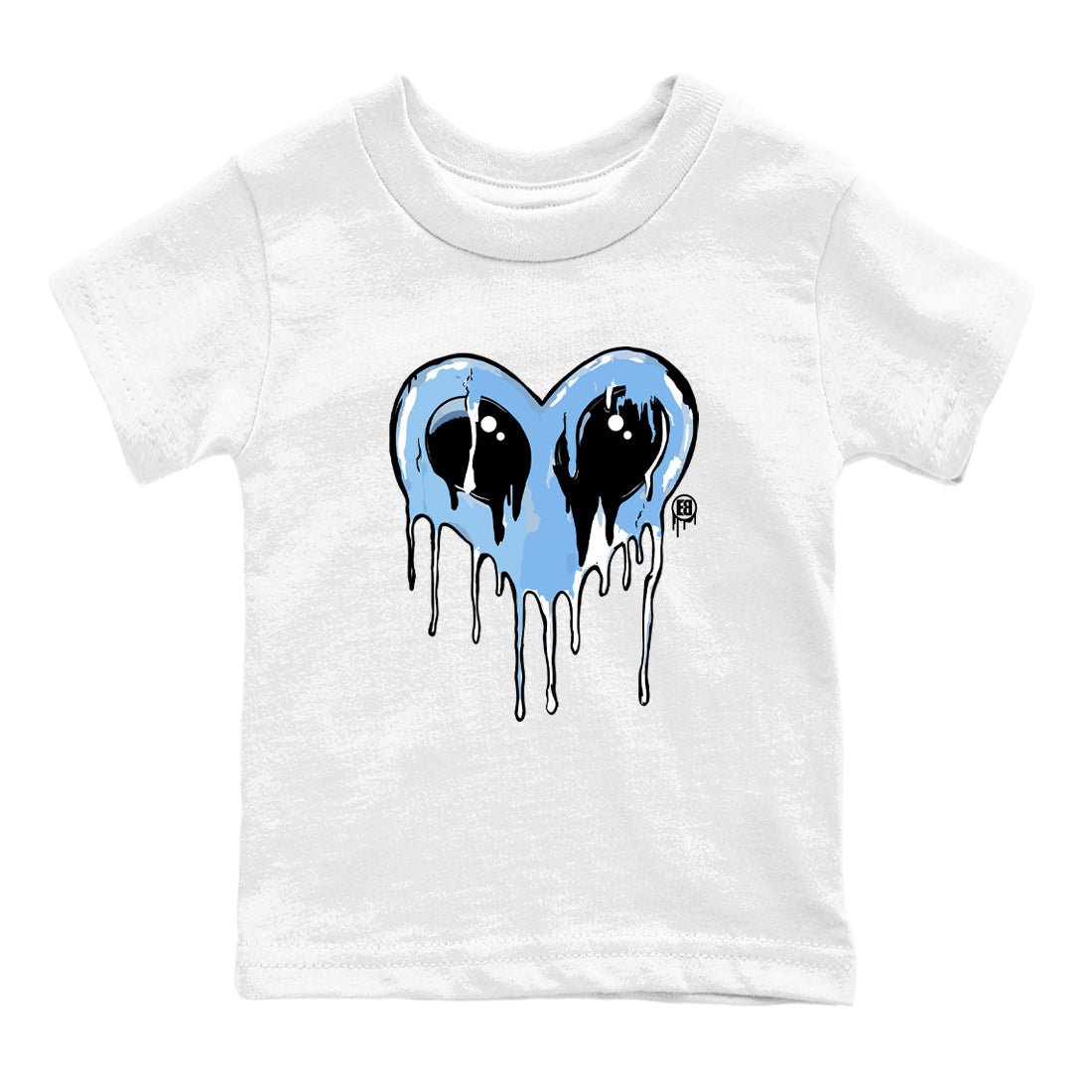 AJ11 Legend Blue Graphic shirts Heart Alien Valentine Gift shirts Air Jordan 11 Legend Blue best t-shirts to wear with jordans SNRT Sneaker Tees Youth Baby White 2 tee