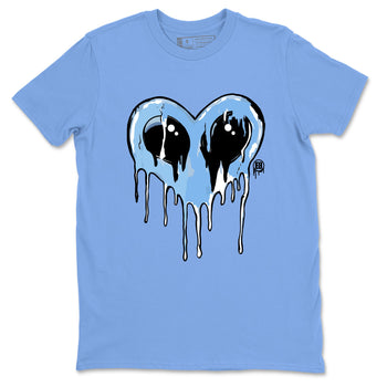 AJ11 Legend Blue Graphic shirts Heart Alien Valentine Gift shirts Air Jordan 11 Legend Blue best t-shirts to wear with jordans SNRT Sneaker Tees unisex cotton Carolina Blue 2 shirts