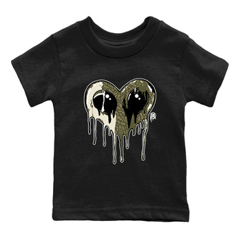Sneaker match tees – Sneaker Tees To Match Air Jordan 3 Family Affair Shoes – Heart Alien Kids T-Shirt Black 2