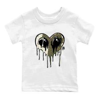 Sneaker match tees – Sneaker Tees To Match Air Jordan 3 Family Affair Shoes – Heart Alien Kids T-Shirt White 2