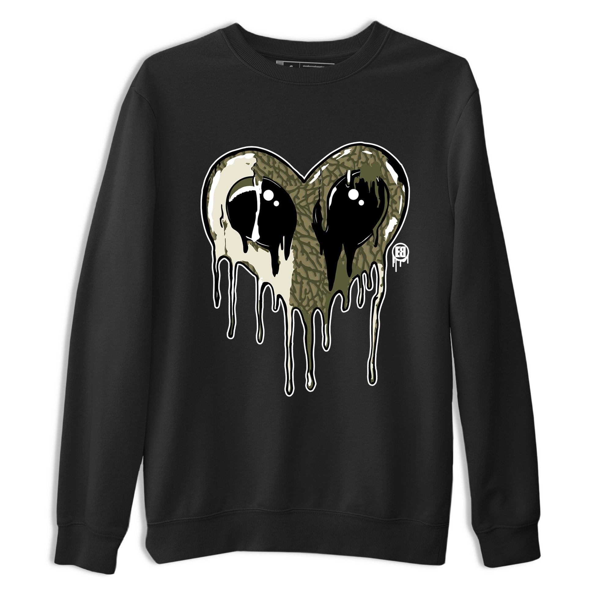 Sneaker match tees – Sneaker Tees To Match Air Jordan 3 Family Affair Shoes – Heart Alien Tee Black 2